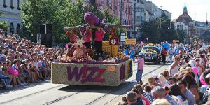 Flower festival in Debrecen: the 44-th annual flower festival parade in Debrecen