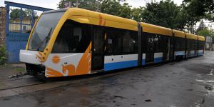 The second CAF tram arrived in Debrecen